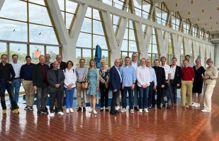 Tour of the Birsfelden power plant on the occasion of the founding ceremony of RC H2O