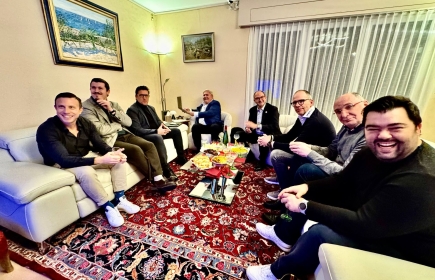 V.l.n.r.: Giuseppe, Ludovic, Jorge, Jean-François, Christian, Régis, Marc et Antonio